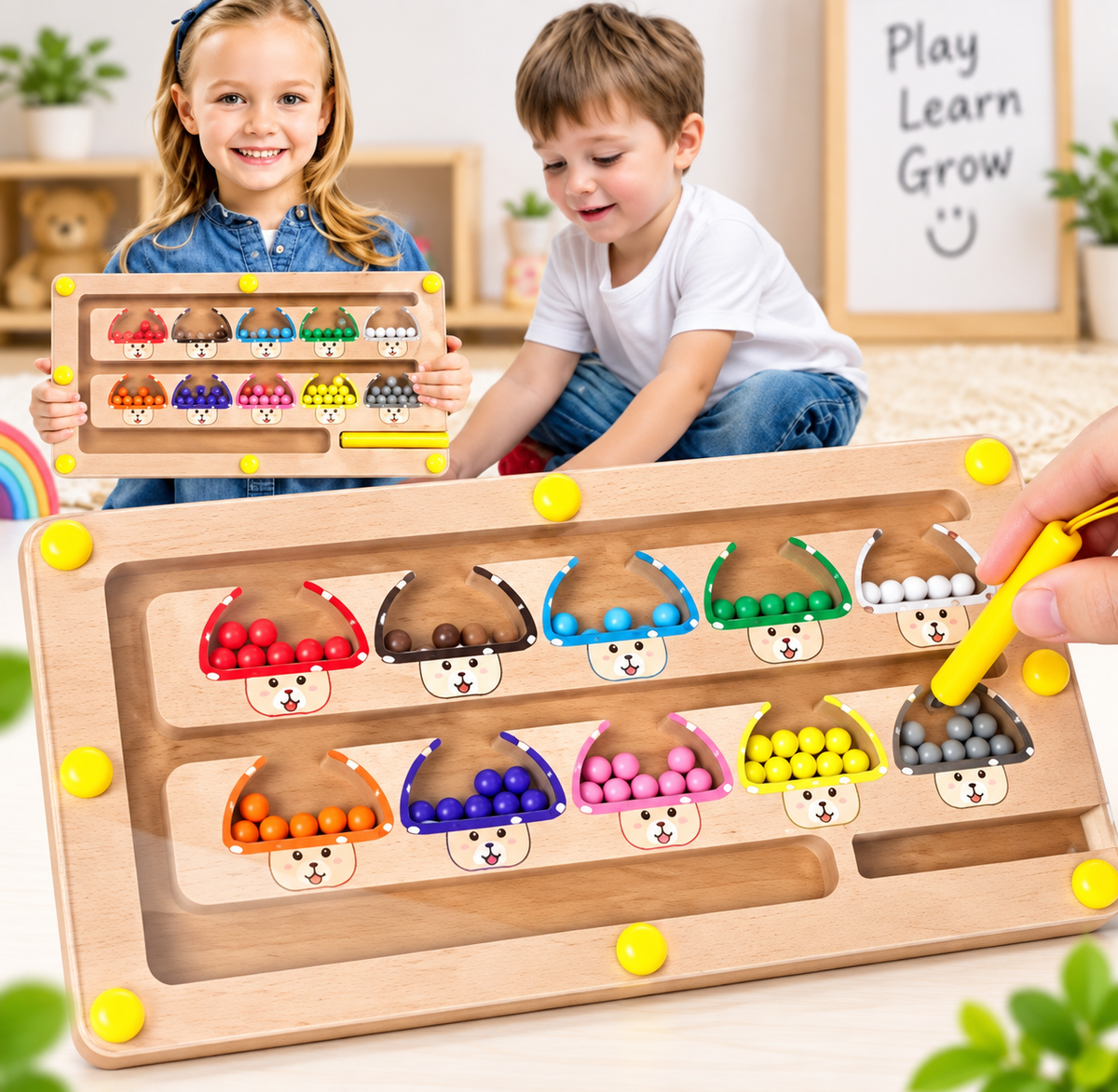 Wooden Color Matching Board