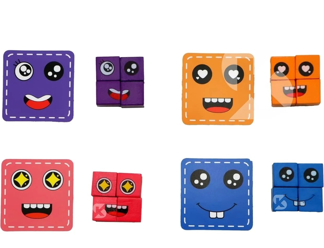 Face changing rubik’s cube [with pouch ]