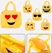 Yellow Emoji plush Bag