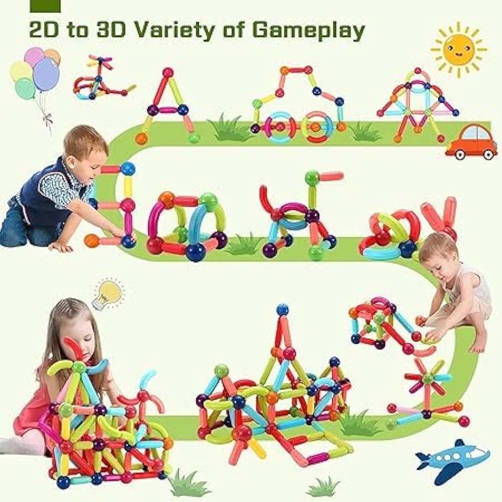 Magnetic sticks and balls(26 pcs)