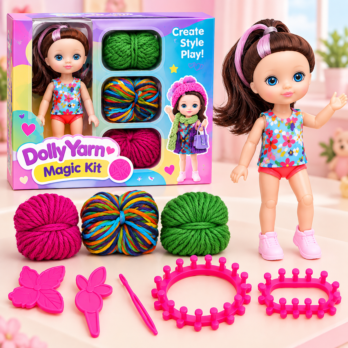 Dolly Yarn Magic Kit 🧶🎀