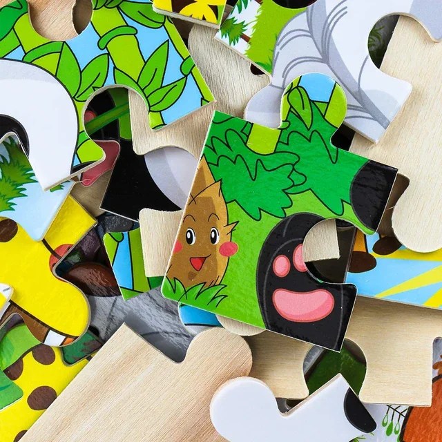 40 rs wooden puzzle with base image [15 *15 cm