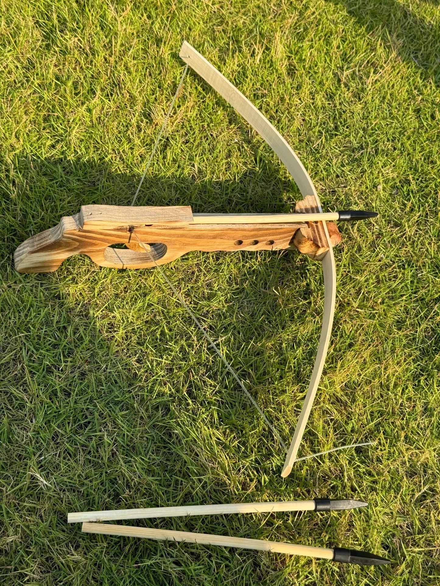 wooden Bow arrow gun