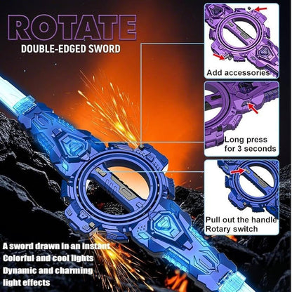 Fire spiral sword