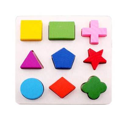3 set of Shape Puzzle Board
