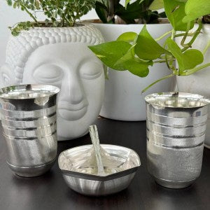 Designer Glow silver set