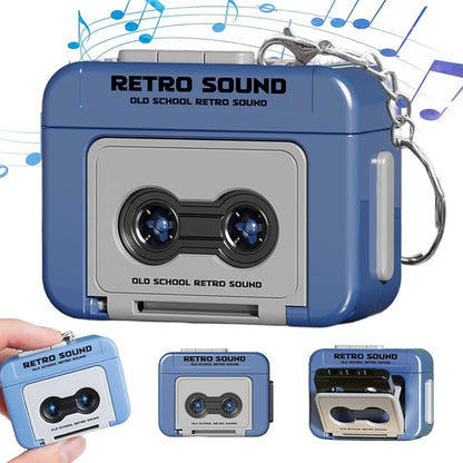 Retro  tap recorder Keychain