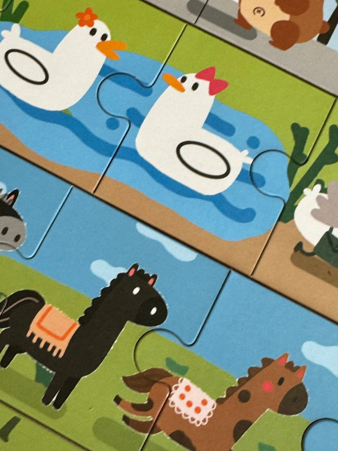 Forest animals number puzzle
