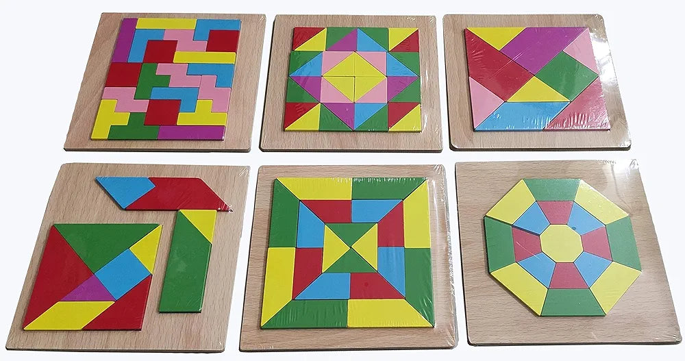 Geometric puzzle board