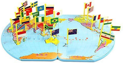 Foldable  wooden map board