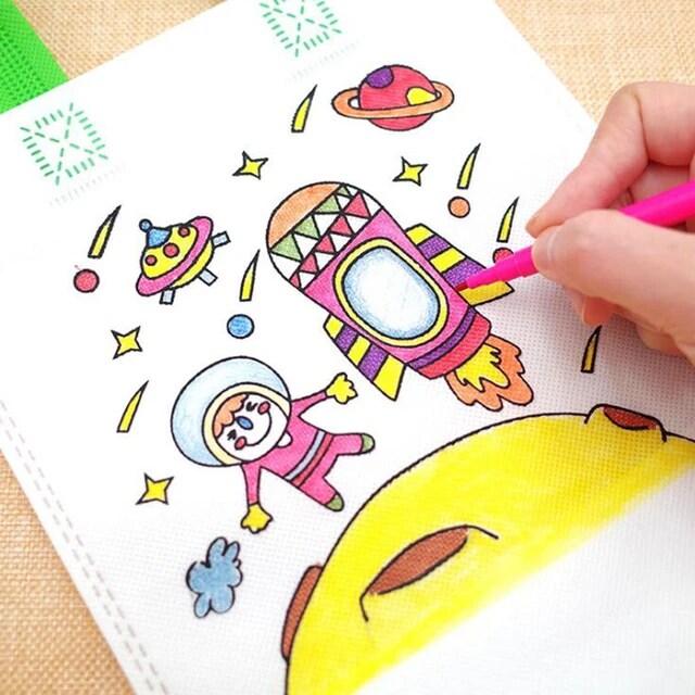 DIY Colouring Bag