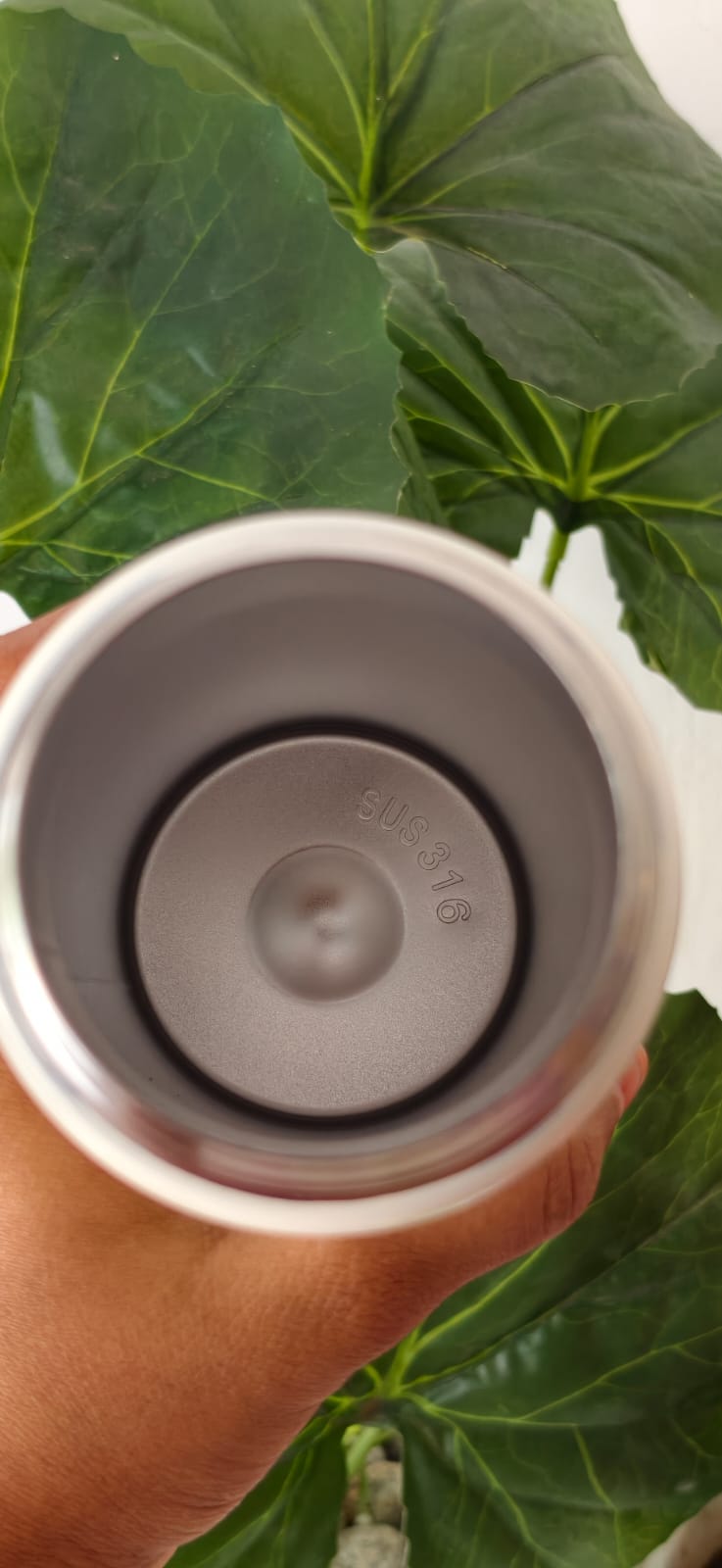 Double walled vacuum bottle