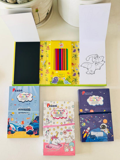 Foldable colouring book