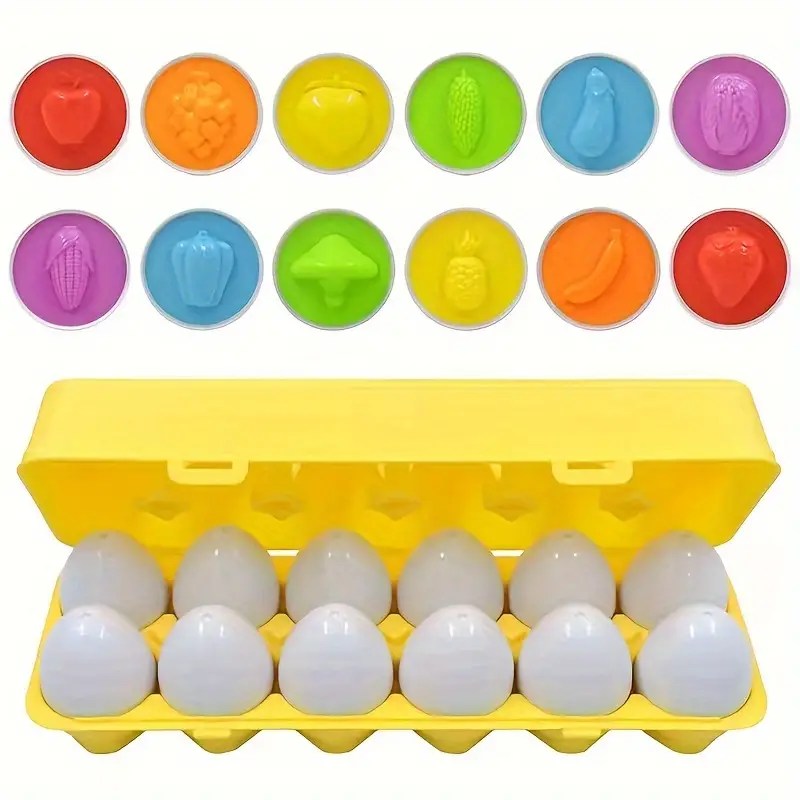 Shapes / Numbers sorting egg set