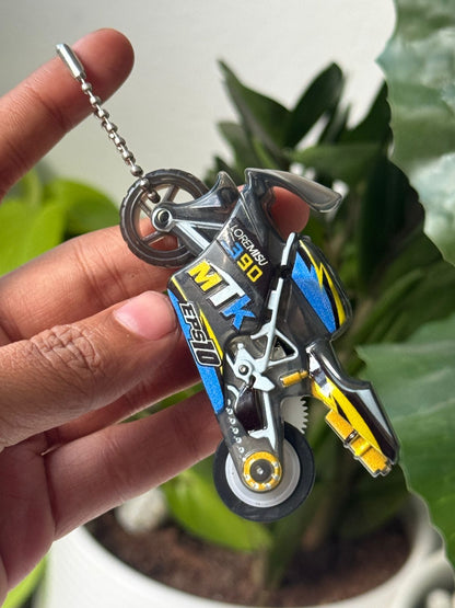 Fire Bike Keychain