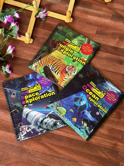 Flashlight exploration book