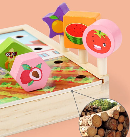 Premium Fruit and vegetable puzzle board