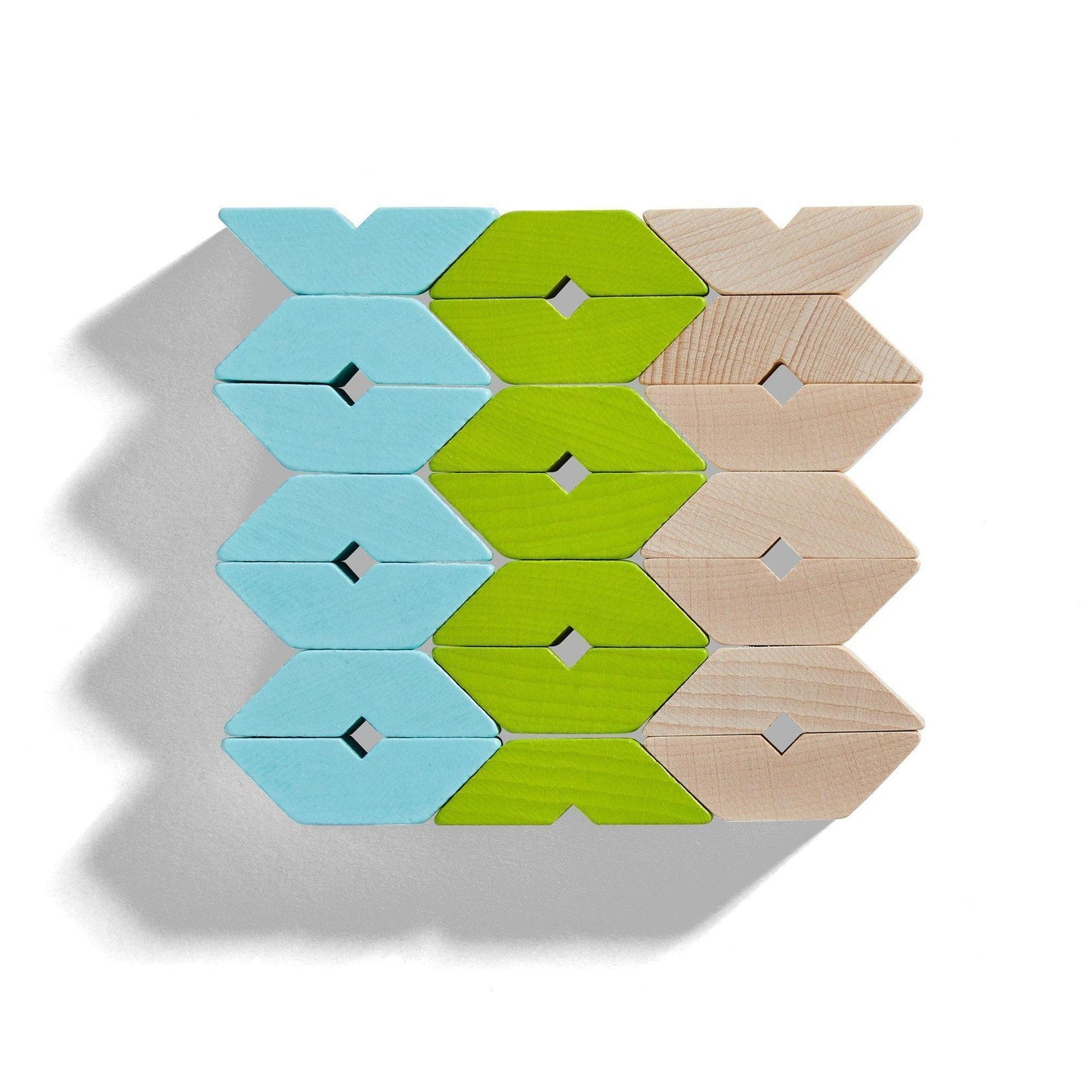 Three dimensional wooden blocks