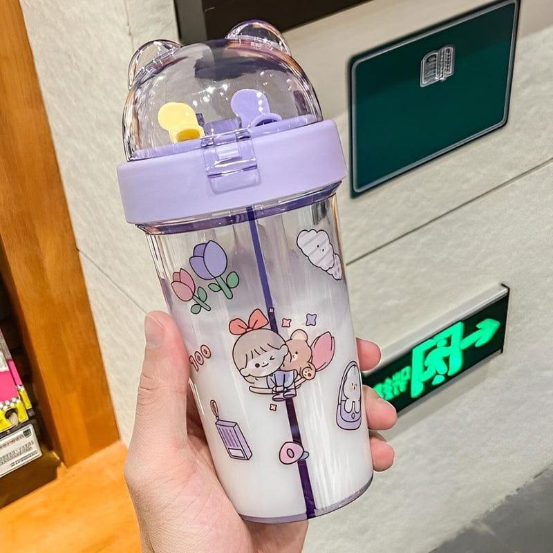 2 Drinks in 1 Sipper bottle