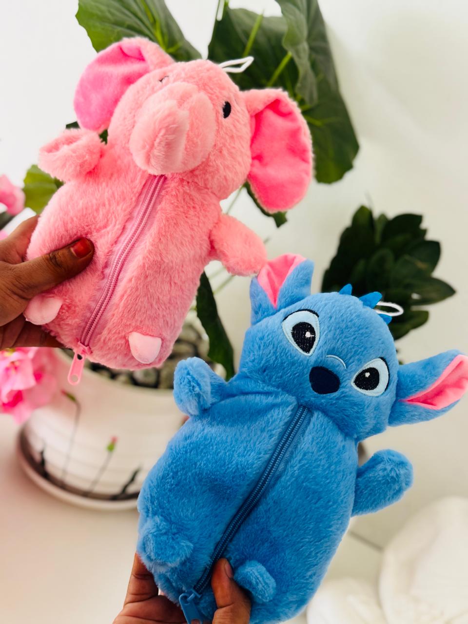 soft plush pouches