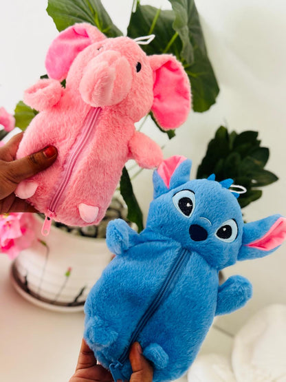 soft plush pouches