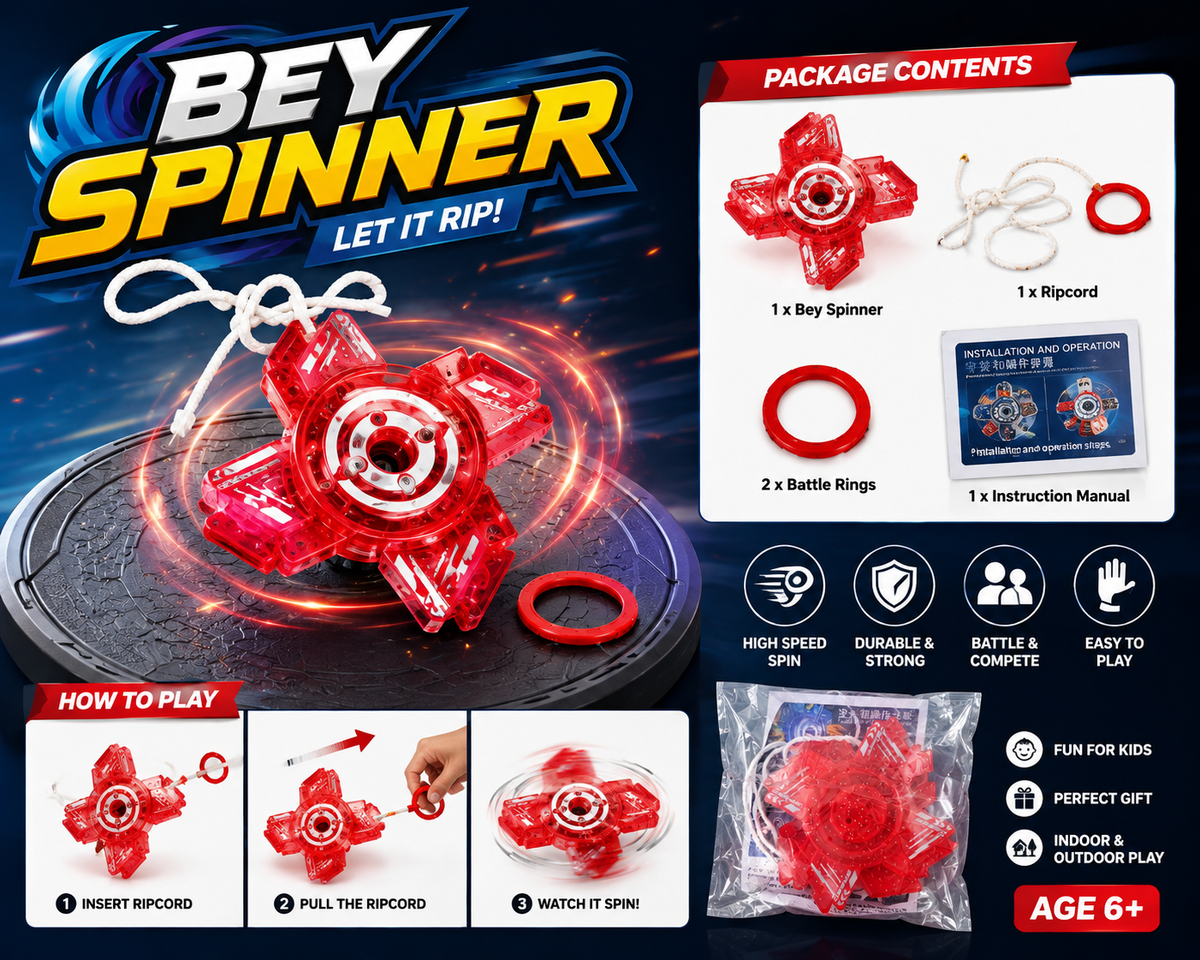 Pull-String Spinning Top