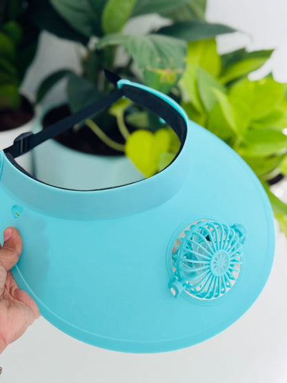 Visor Hat With Fan