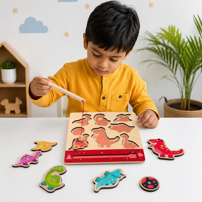 Wooden Magnetic fishing Board