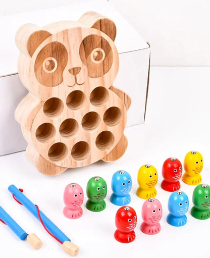 Wooden Panda fishing game