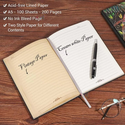 Vintage Pen & 3D Notebook
