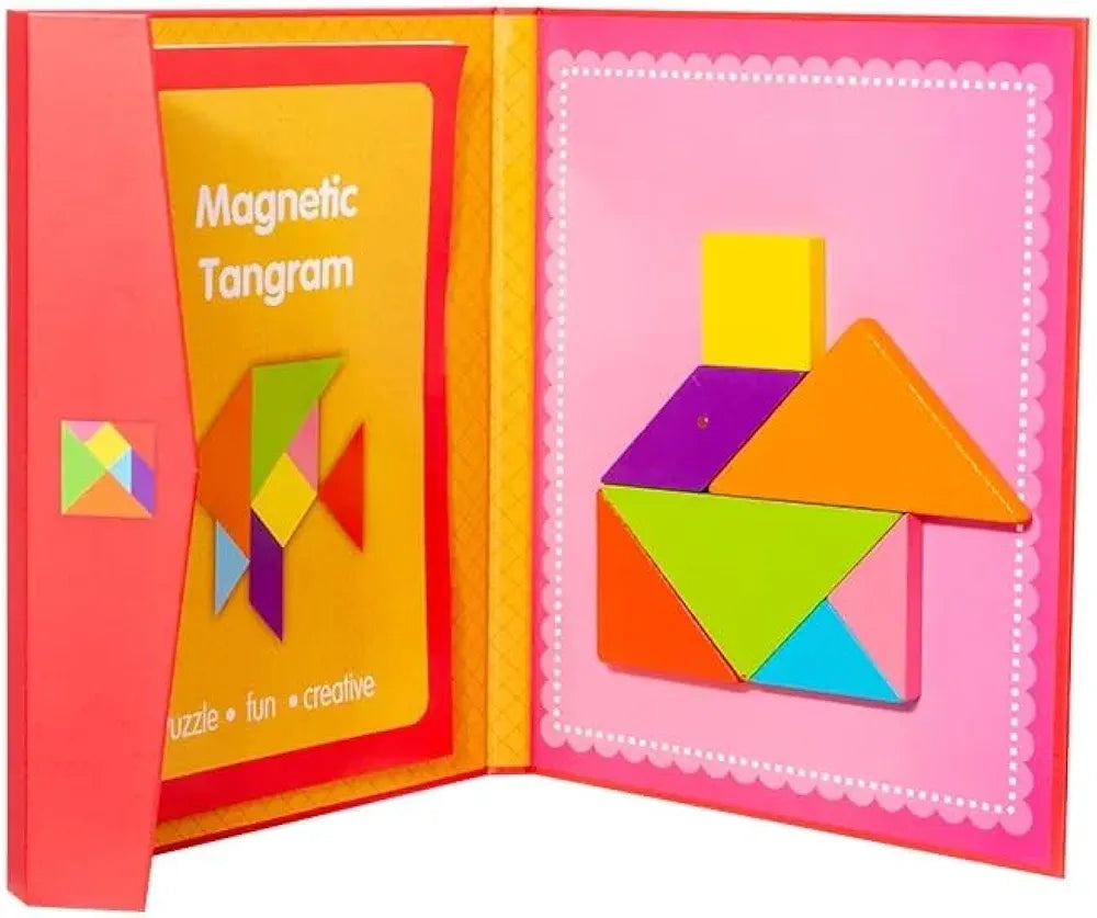 Mini magnetic  tangram book