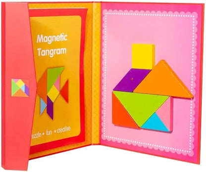 Mini magnetic  tangram book