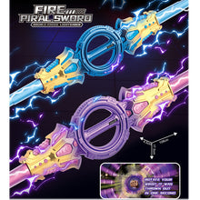Fire spiral sword