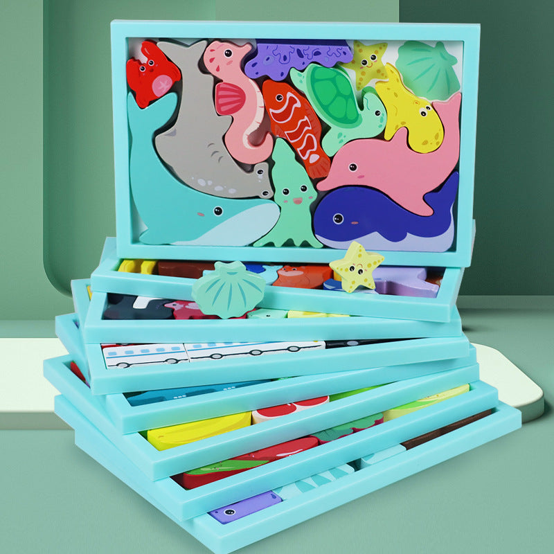 Wooden matching board