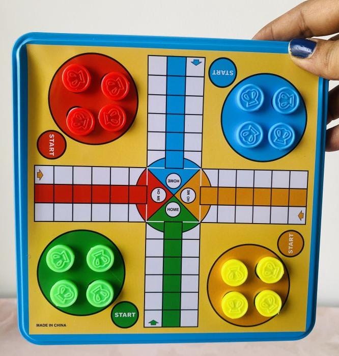 Magnetic 2-in-1 Luddo and Snakes N Ladder Game