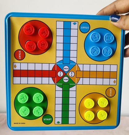 Magnetic 2-in-1 Luddo and Snakes N Ladder Game