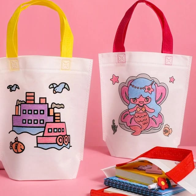 DIY Colouring Bag