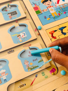 Wooden maze puzzle(30*30 cm)