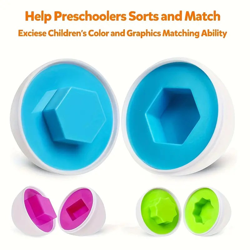 Shapes / Numbers sorting egg set