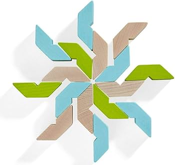 Three dimensional wooden blocks