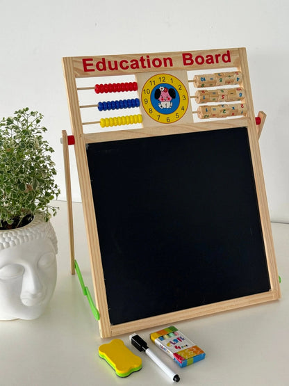 DOUBLE SIDED WOODEN WRITING BOARD