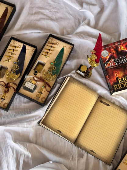 Vintage Pen & 3D Notebook