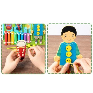 Montessori threading board