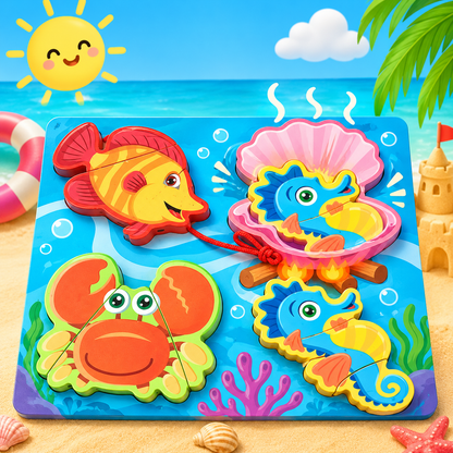 Lacing jigsaw puzzles