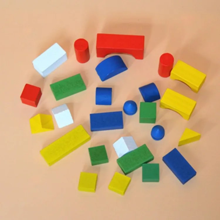 26 pcs MINI WOODEN BUILDING BLOCKS