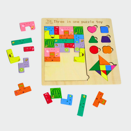 3 in 1 puzzle toy