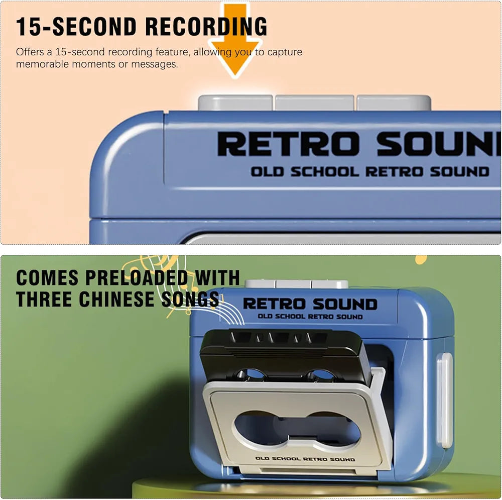 Retro  tap recorder Keychain