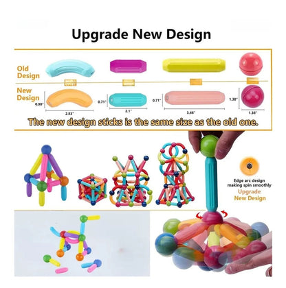 magnetic sticks and building blocks