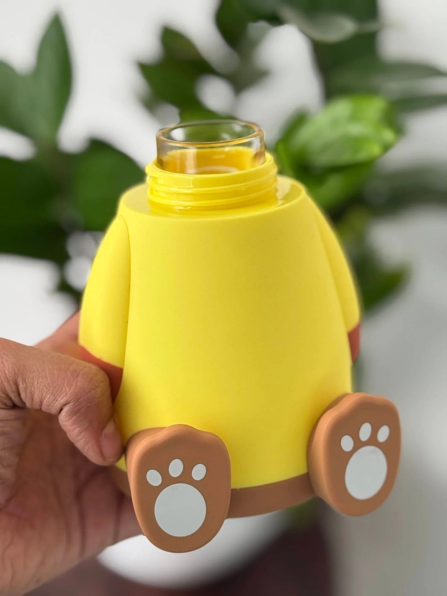3D Teddy Glass Bottle
