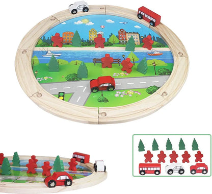 Wooden construction toy